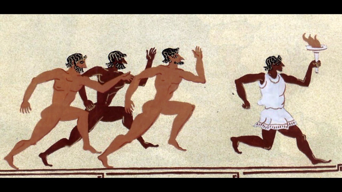 Бег в древней Греции на Олимпийских играх